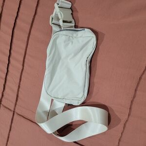 Ododos Belt Bag Womens Off White Fanny Crossbody Travel Purse Adjustable Strap